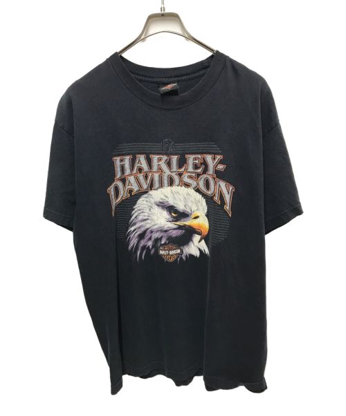 HARLEY-DAVIDSON（ハーレーダビッドソン）HARLEY-DAVIDSON (ハーレーダビッドソン) イーグルプリントTEE ブラック サイズ:Lの古着・服飾アイテム