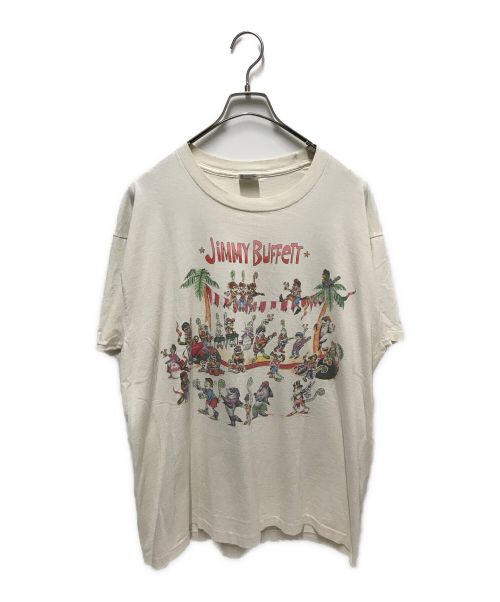 JIMMY BUFFETT（ジミーバフェット）JIMMY BUFFETT (ジミーバフェット) 90`SツアープリントTEE ホワイト サイズ:XLの古着・服飾アイテム