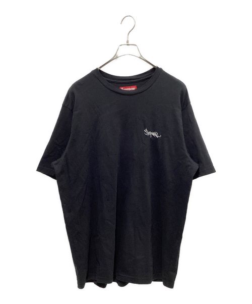 SUPREME（シュプリーム）Supreme (シュプリーム) Washed Tag S/S Top Tee ブラック サイズ: Mの古着・服飾アイテム