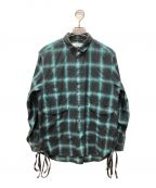 SUGARHILLシュガーヒル）の古着「OMBRE ROUND FRONT SHIRT」｜ブラック