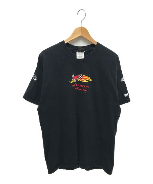 HONDA Racing（ホンダレーシング）HONDA Racing (ホンダレーシング) レーシングTEE ブラック サイズ:Lの古着・服飾アイテム