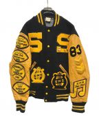 admiral sportsアドミラルスポーツ）の古着「70s award jacket」｜ブラック×イエロー