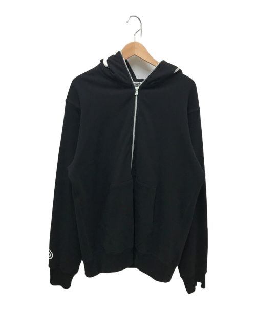 A BATHING APE（アベイシングエイプ）A BATHING APE (アベイシングエイプ) DIGITAL SHARK FULL ZIP HOODIE ブラック サイズ:XLの古着・服飾アイテム