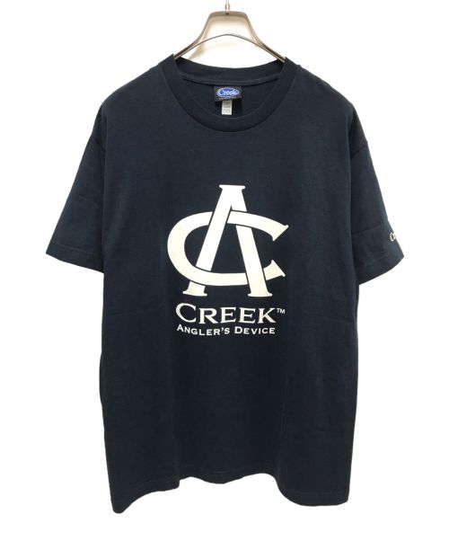 Creek（クリーク）Creek (クリーク) プリントTシャツ ネイビー サイズ:Lの古着・服飾アイテム