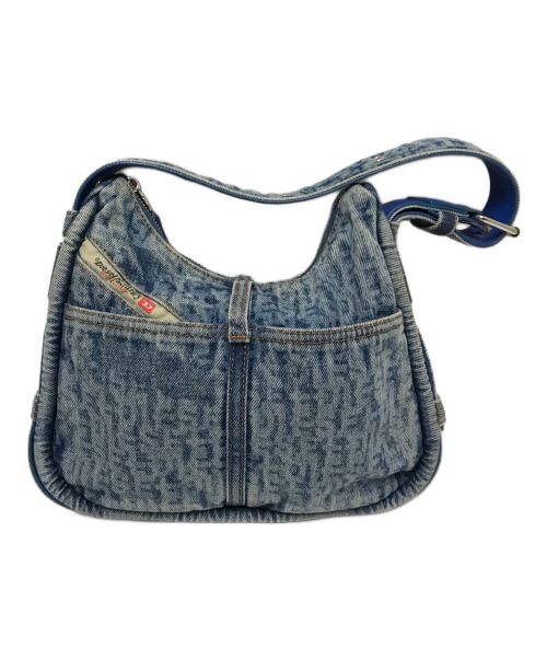 DIESEL（ディーゼル）DIESEL (ディーゼル) Logo Patch Shoulder Bag インディゴの古着・服飾アイテム