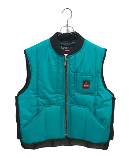 SUPREME（シュプリーム）Supreme (シュプリーム) RefrigiWear (リフリッジウェア) Insulated Iron-Tuff Vest ブルー サイズ:LARGEの古着・服飾アイテム