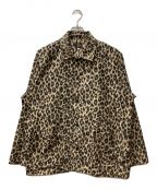 Needlesニードルズ）の古着「Cabana Shirt - PE/C/N Leopard Jq」｜ベージュ