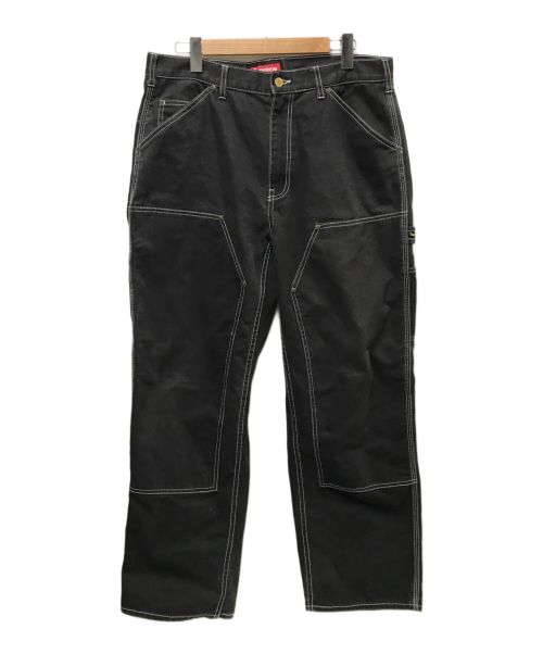 SUPREME（シュプリーム）Supreme (シュプリーム) Double Knee Canvas Painter Pant ブラック サイズ:34の古着・服飾アイテム