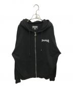 SUPPLIERサプライヤー）の古着「CROSS ZIP HOODIE」｜ブラック