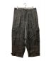 Yohji Yamamoto pour homme（ヨウジヤマモト プールオム）の古着「LINEN CHECK ROLLER PRINT FLAP POCKET PANTS」｜グレー