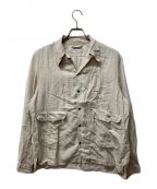 SUGARHILLシュガーヒル）の古着「Silk Linen Stripe  Shirt」｜ベージュ