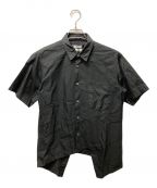 BLACK COMME des GARCONSブラック コムデギャルソン）の古着「前下がりS/Sシャツ」｜ブラック