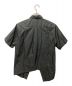 BLACK COMME des GARCONS (ブラック コムデギャルソン) 前下がりS/Sシャツ ブラック サイズ:M：12000円