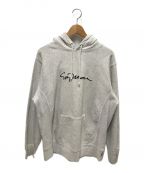 SUPREMEシュプリーム）の古着「Classic Script Hooded Sweatshirt」｜グレー