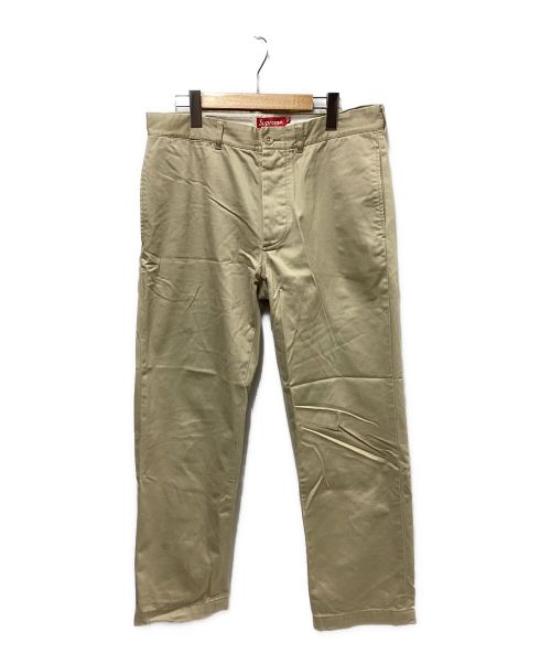 SUPREME（シュプリーム）Supreme (シュプリーム) Crown Chino Pant ベージュ サイズ:32の古着・服飾アイテム