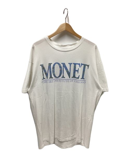 MONET（モネ）MONET (モネ) 90`Sモネ アートTEE ホワイト サイズ:XLの古着・服飾アイテム