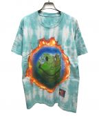 cactus jackカクタス・ジャック）の古着「World Tie Dye T-shirt」｜ブルー