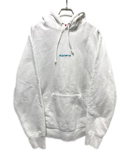 SUPREME（シュプリーム）Supreme (シュプリーム) Compact Logo Hooded Sweatshirt ホワイト サイズ:MEDIUMの古着・服飾アイテム