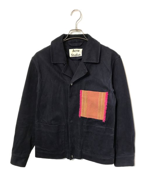 Acne studios（アクネ ストゥディオス）Acne studios (アクネ ストゥディオス) ワークジャケット ネイビー サイズ:48の古着・服飾アイテム