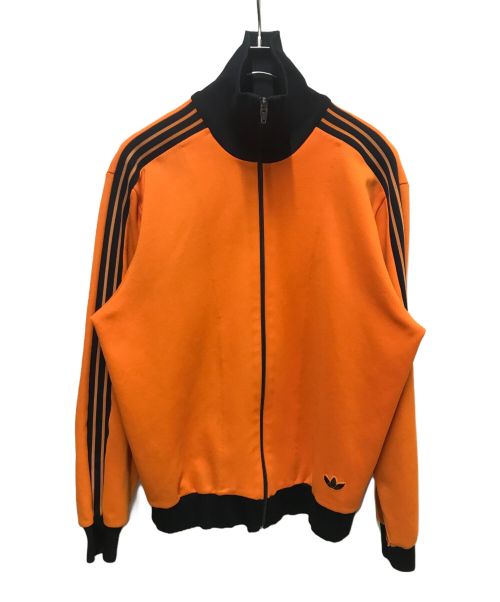 adidas（アディダス）adidas (アディダス) 70`Sトレフォイルロゴトラックジャケット オレンジ サイズ:4の古着・服飾アイテム