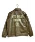 AT-DIRTY (アットダーティ) BOLD LEATHER COACH JACKET ブラウン サイズ:L 未使用品：28000円