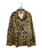 DRESS HIPPYドレスヒッピー）の古着「DRESS HIPPY FESTIVAL L/S SHIRT」｜ブラウン