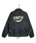 AT-DIRTY (アットダーティ) DIRTY FIRE COACH JACKET ブラック サイズ:Ｍ 未使用品：10000円