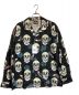 DRESS HIPPY（ドレスヒッピー）の古着「FACE TWO SKULL L/S SHIRTS」｜ブラック