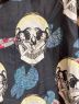 中古・古着 DRESS HIPPY (ドレスヒッピー) FACE TWO SKULL L/S SHIRTS ブラック サイズ:XL 未使用品：13000円