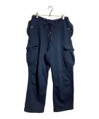 Name.ネーム）の古着「ASYMMETRIC SWEAT CARGO PANTS」｜ネイビー