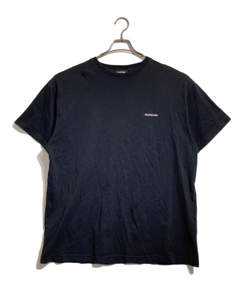 BALENCIAGA（バレンシアガ）BALENCIAGA (バレンシアガ) Logo ミディアムフィット Tシャツ ブラック サイズ:Lの古着・服飾アイテム