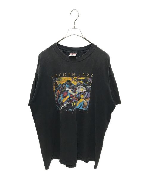 SMOOTH JAZZ（スムーズ ジャズ）SMOOTH JAZZ (スムーズ ジャズ) 90`SジャズアートTEE ブラック サイズ:XLの古着・服飾アイテム