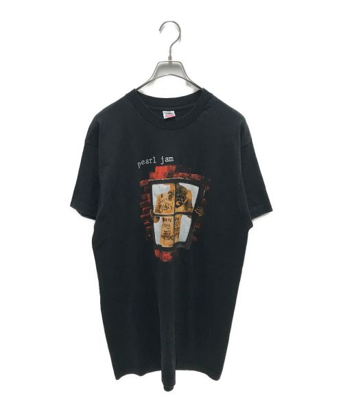 pearl jam（パール・ジャム）pearl jam (パール・ジャム) 90`sバンドプリントTEE ブラック サイズ:XLの古着・服飾アイテム