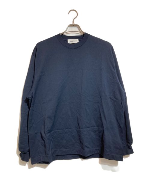 everyone（エブリワン）everyone (エブリワン) cotton long sleeve t-shirt ネイビー サイズ:Mの古着・服飾アイテム