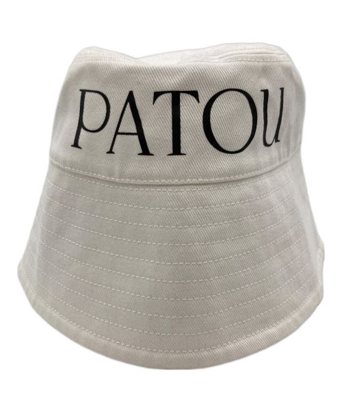 patou（パトゥ）patou (パトゥ) コットンバケットハット ホワイト サイズ:M-lの古着・服飾アイテム