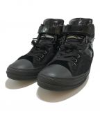 Maison Margielaメゾンマルジェラ）の古着「FAUX LEATHER HIGHTOP SNEAKERS」｜ブラック