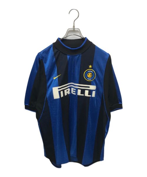 INTER（インター）INTER (インター) ゲームシャツ ブルー サイズ:Mの古着・服飾アイテム