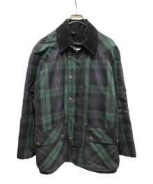 MACKINTOSH（マッキントッシュ）の古着「90`sオイルドチェックジャケット」｜ネイビー