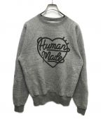 HUMAN MADEヒューマンメイド）の古着「HEART LOGO RAGLAN  SWEATSHIRT」｜グレー