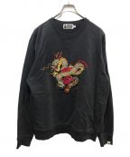 A BATHING APEアベイシングエイプ）の古着「YEAR OF DRAGON CREWNECK」｜ブラック