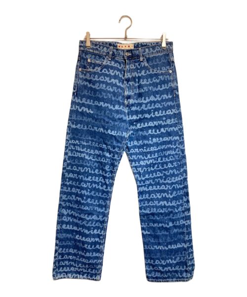 MARNI（マルニ）MARNI (マルニ) Straight Leg Printed Denim 'Ocean' インディゴ サイズ:Mの古着・服飾アイテム