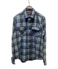 stussy×PENDLETON（ステューシー×ペンドルトン）の古着「ネルシャツ」｜ブルー