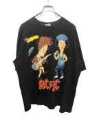 AC/DC×MTVエーシー・ディーシー×エムティービー）の古着「バンドTシャツ」｜ブラック