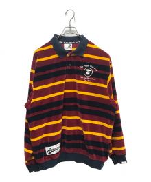 Aape BY A BATHING APE（エーエイプ バイ アベイシングエイプ）の古着「VELVET SWEAT」｜レッド