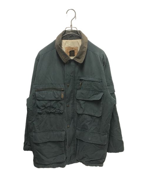 Eddie Bauer（エディーバウアー）Eddie Bauer (エディーバウアー) 90`Sハンティングジャケット グリーン サイズ:Mの古着・服飾アイテム