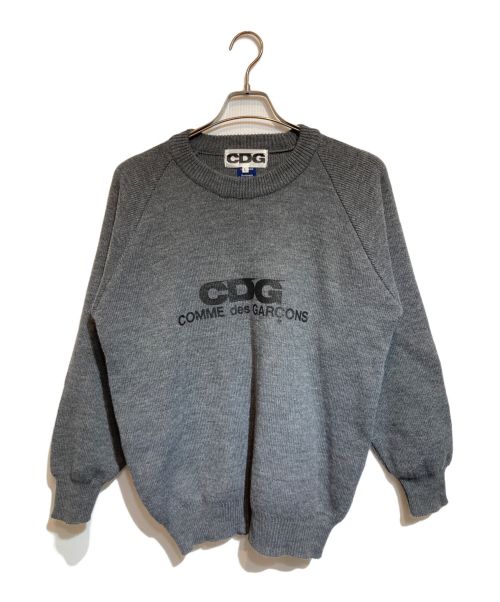 CDG（シーディージー）CDG (シーディージー) Lochaven Of Scotland (ロックエーベン オブ スコットランド) LOGO KNIT グレー サイズ:Ｌの古着・服飾アイテム