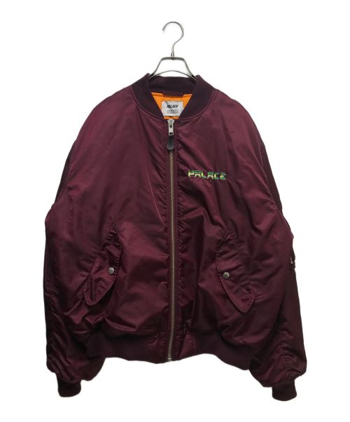 PALACE（パレス）PALACE (パレス) PEZ PEZMAN MA1 JACKET バーガンディー サイズ:Mの古着・服飾アイテム