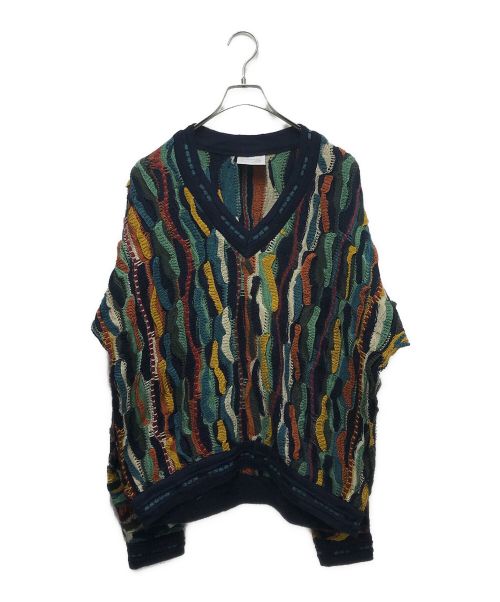 Coogi（クージー）Coogi (クージー) 3Dニット マルチカラー サイズ:Sの古着・服飾アイテム