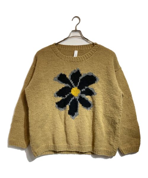 Niche.（ニッチ）Niche. (ニッチ) FLOWER KNIT ブラウン サイズ:Lの古着・服飾アイテム