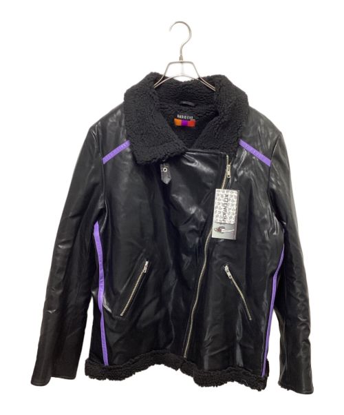 RADIO EVA（ラヂオエヴァ）RADIO EVA (ラヂオエヴァ) VANGELION BOA RIDERS JACKET ブラック サイズ:Lの古着・服飾アイテム